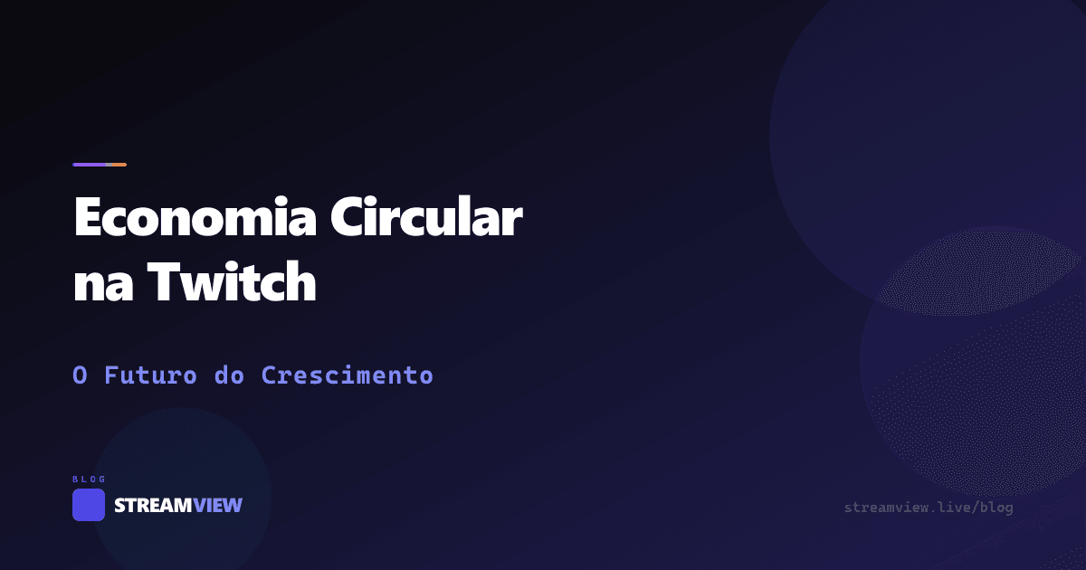 Diagrama circular mostrando o fluxo de viewers entre streamers na economia circular