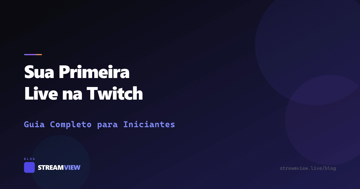Tela do OBS configurada para primeira live na Twitch com webcam e jogo